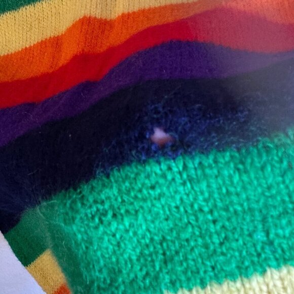 Vintage Rainbow Shetland Wool Made in Scotland Not Sized #1427 - Picture 9 of 10